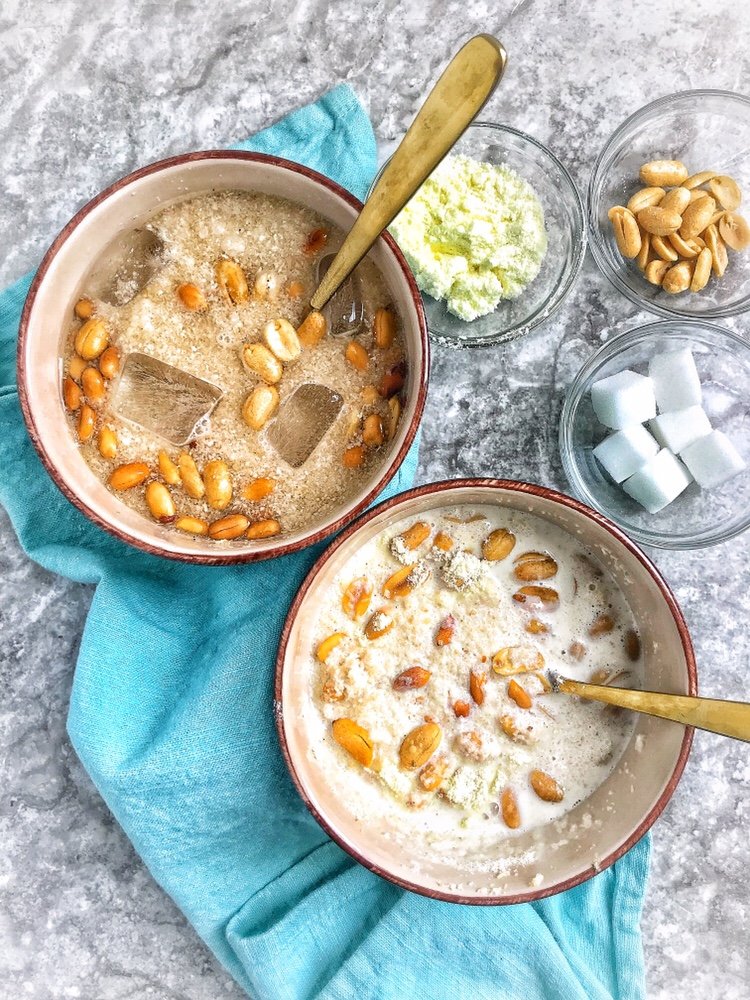 an image of garri and its ingredient